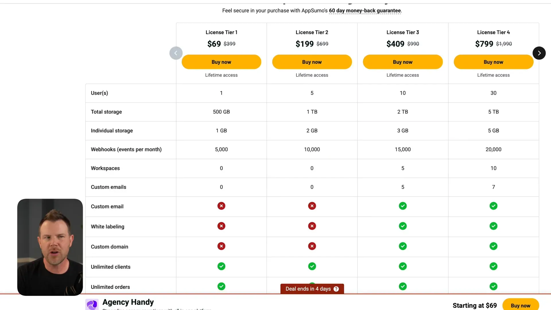 Agency Handy plans and pricing overview