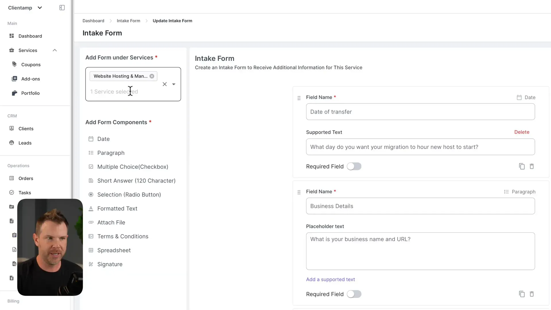 Agency Handy form builder interface