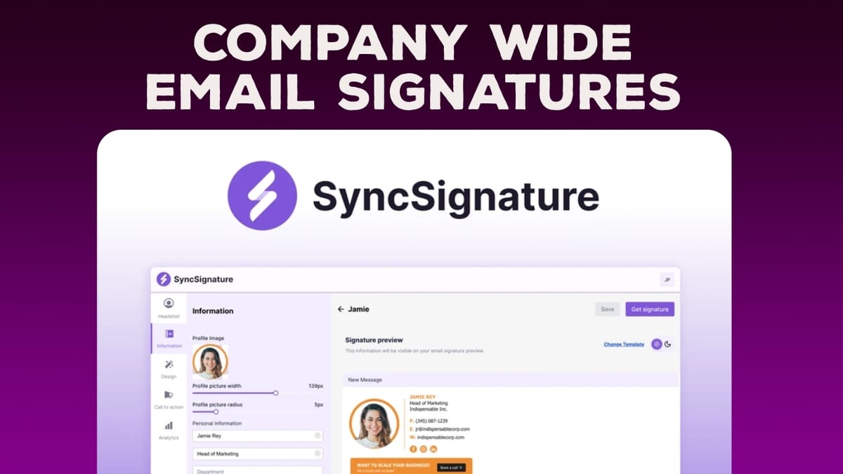 Consistent Email Signatures for Your Company (SyncSignature LTD)