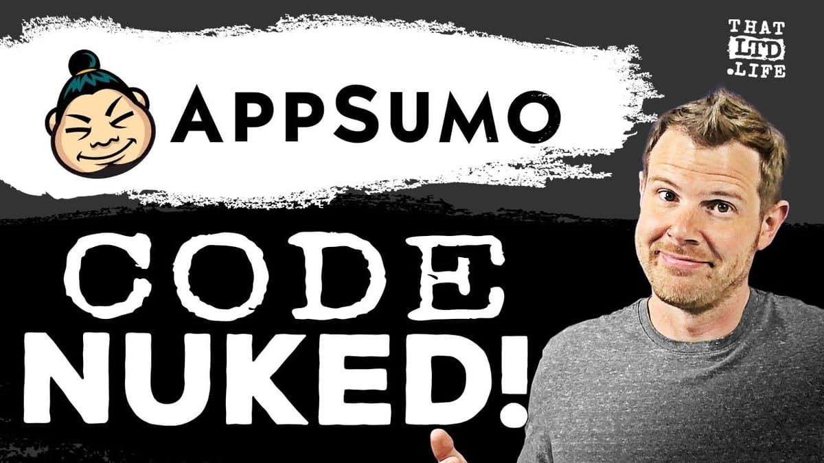 AppSumo Code Nuked! (Why & How I Lost An LTD!)