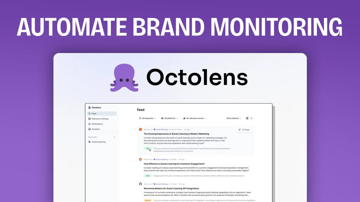 AI Social Monitoring - Octolens AppSumo LTD Review