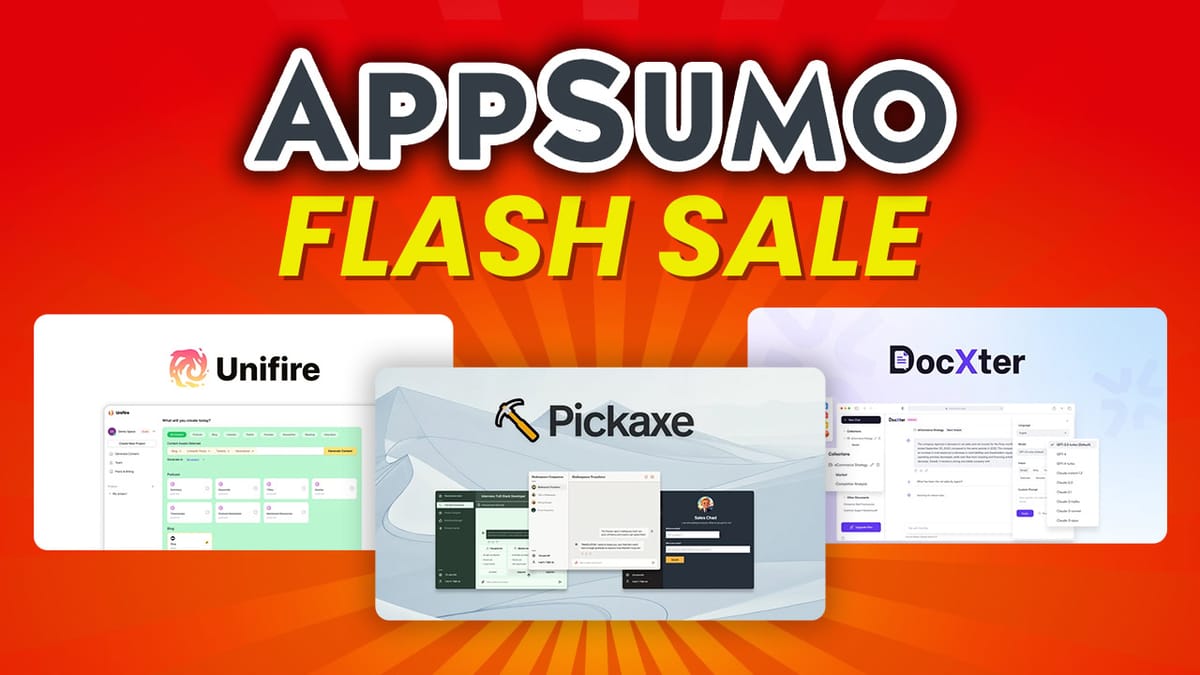 AppSumo AI Flash Sale: 3 Tools You Can't Miss (48 Hours Only!)