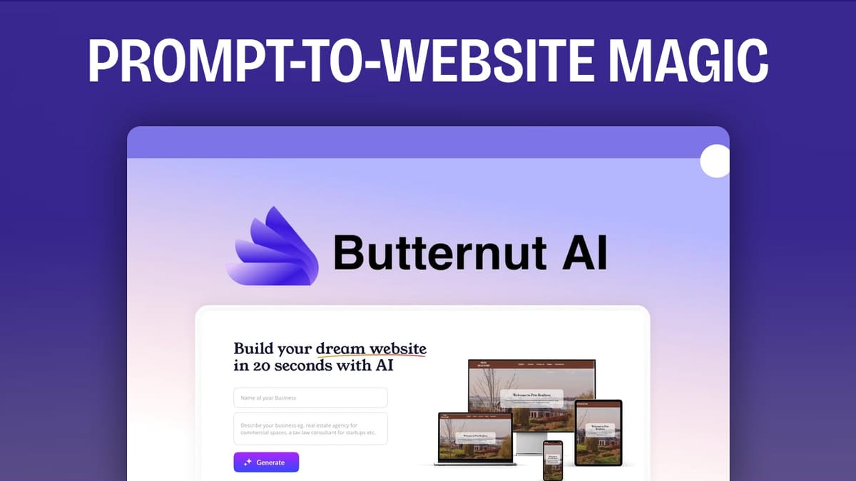 AI Website Builder in 20 Seconds: Butternut AI Review