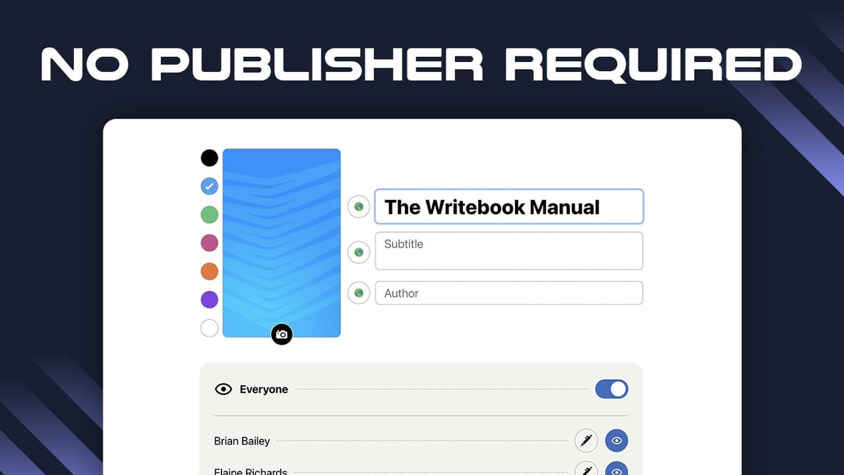 Free Self-Hosted Publishing with Writebook