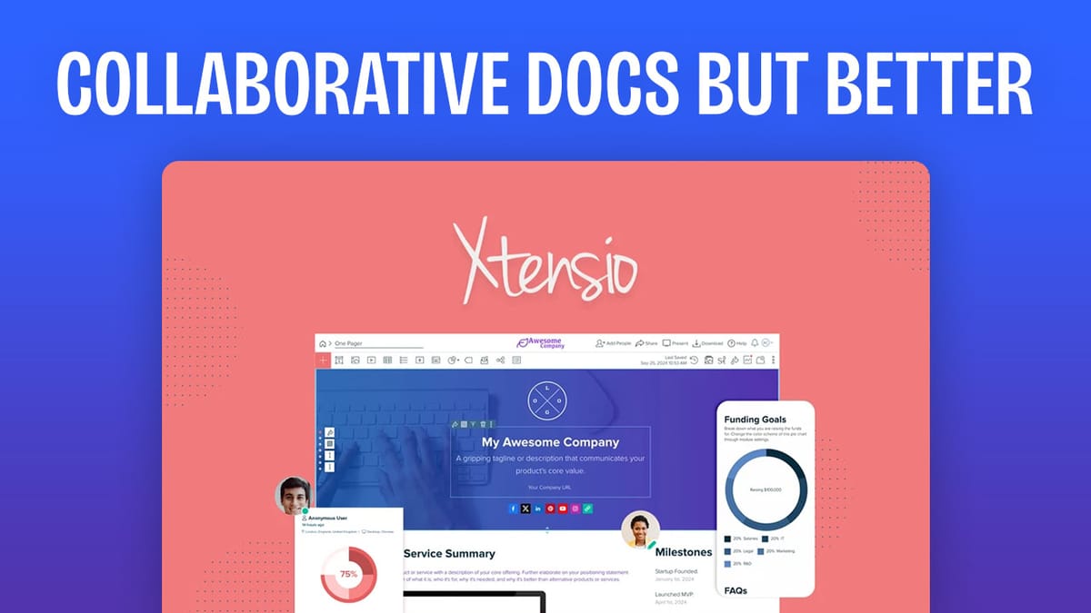 Collaborative Docs don't HAVE to be Boring? Xtensio LTD Review