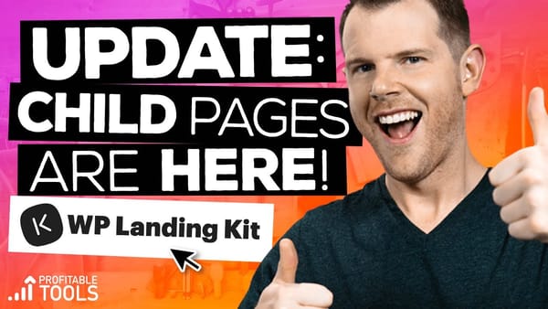 wp landing kit update child pages thumbnail